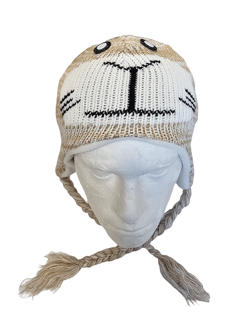 Adult Animal Face Knitted Winter Hats - thefancydress.co.uk
