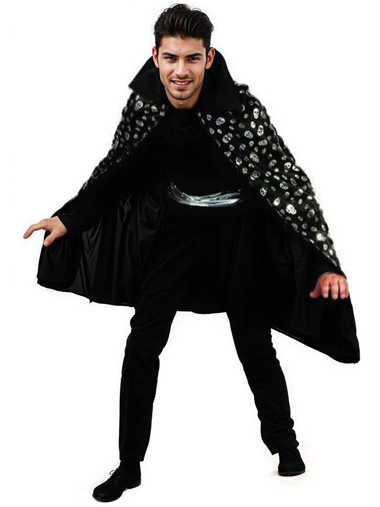 Adult Demon Vampire Cape With Belt