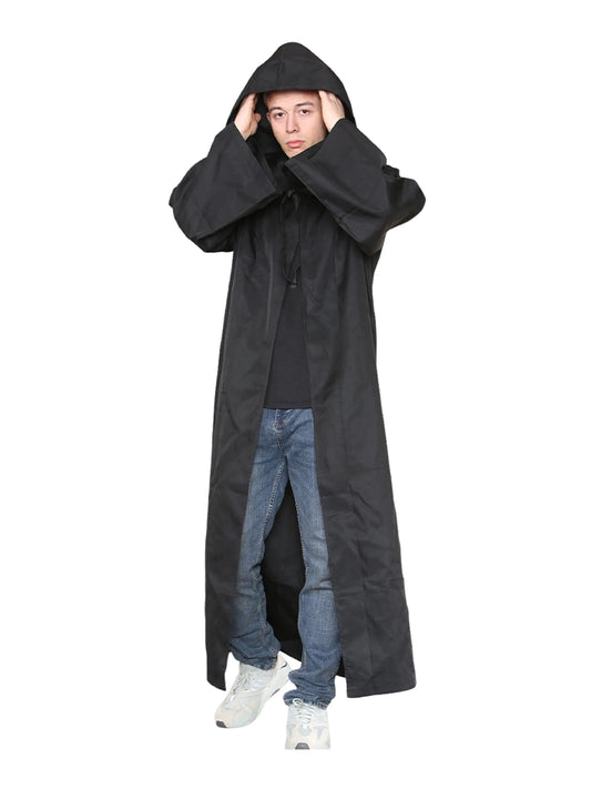 Adult Medieval Tunic Hooded Robe Cosplay Costume Cape
