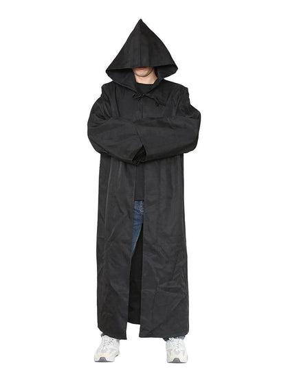 Adult Medieval Tunic Hooded Robe Cosplay Costume Cape - thefancydress.co.uk