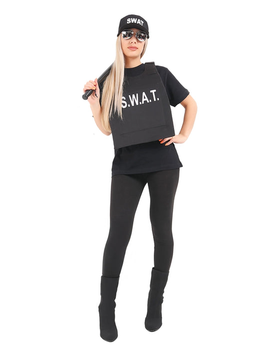 Adult SWAT Vest And Hat Set