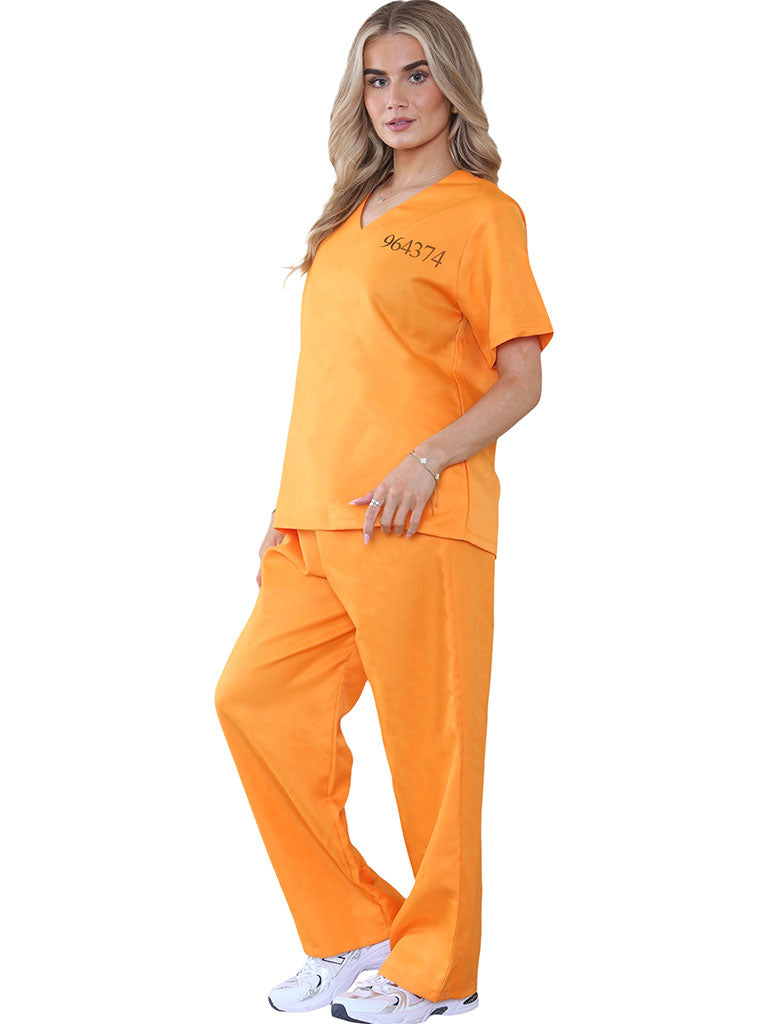 Adult Unisex 2 Pcs Prisoner Costume
