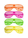 Assorted Adult Shutter Neon Glasses