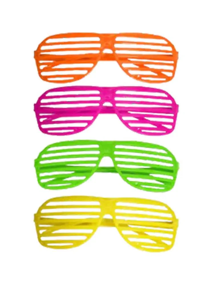 Assorted Adult Shutter Neon Glasses