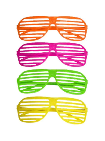 Assorted Adult Shutter Neon Glasses