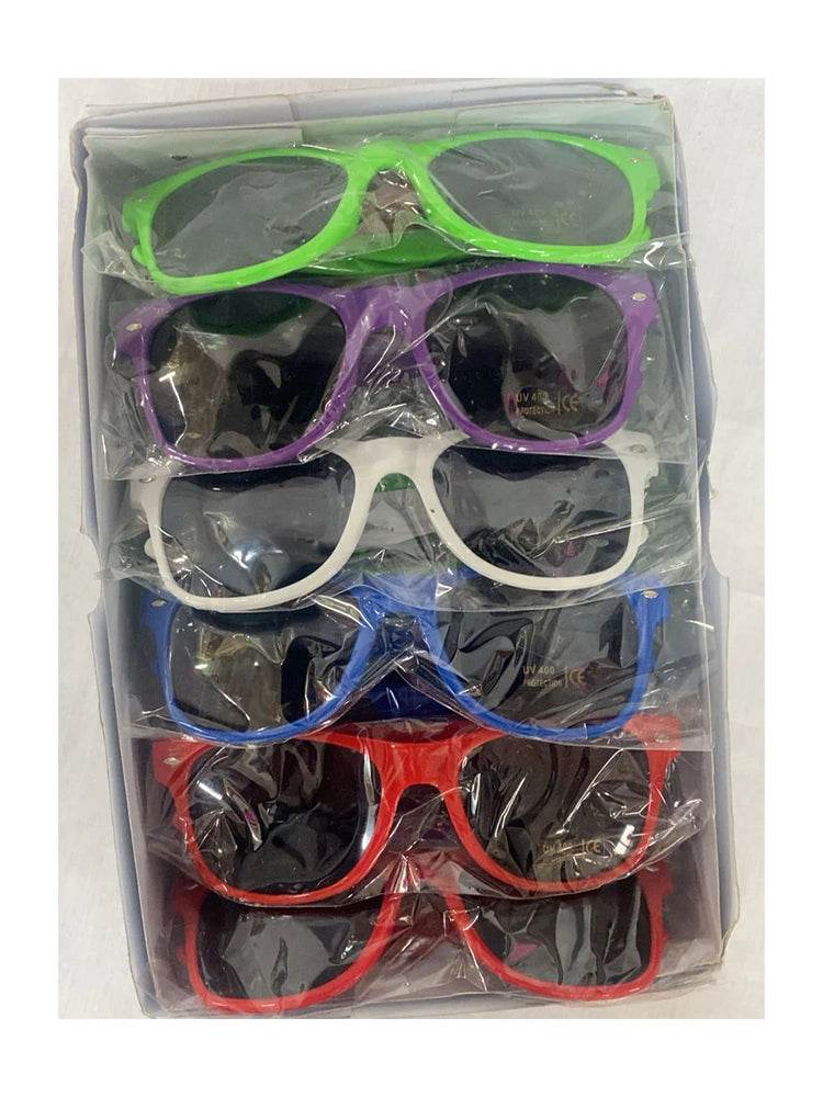 Assorted Colours Frame Dark Lens Sunglasses - thefancydress.co.uk