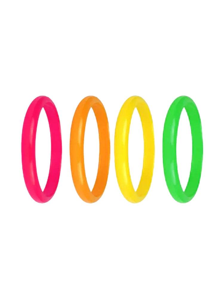 Assorted Neon Bangles - thefancydress.co.uk