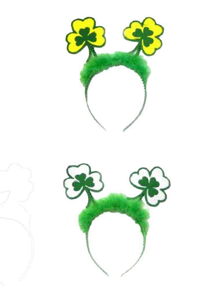 Assorted Shamrock Head Boppers Patricks Headband - thefancydress.co.uk