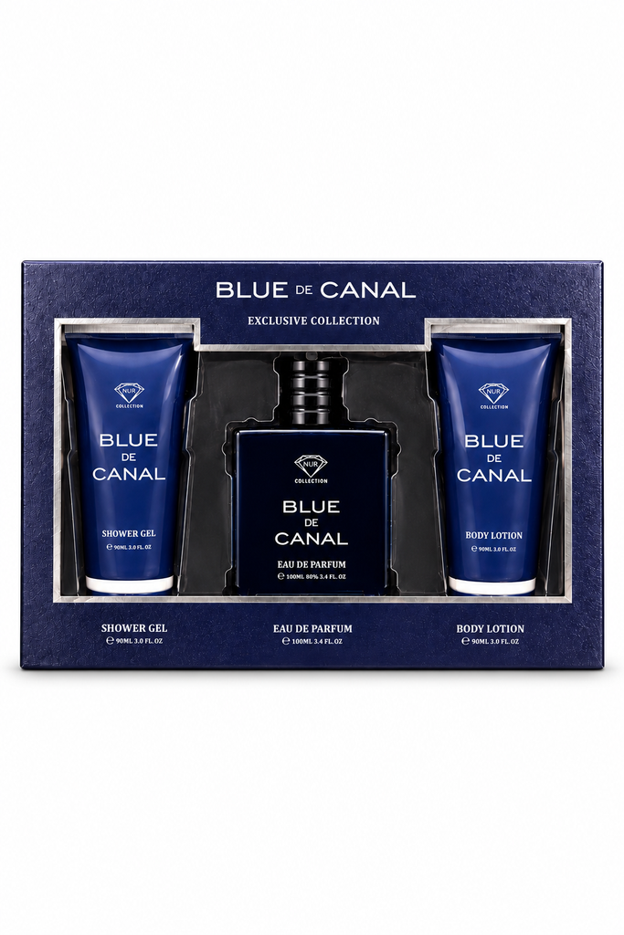 BLUE DE CANAL Exclusive Collection Eau De Perfume With Shower Gel & Body Lotion (Set of 3 Pcs)