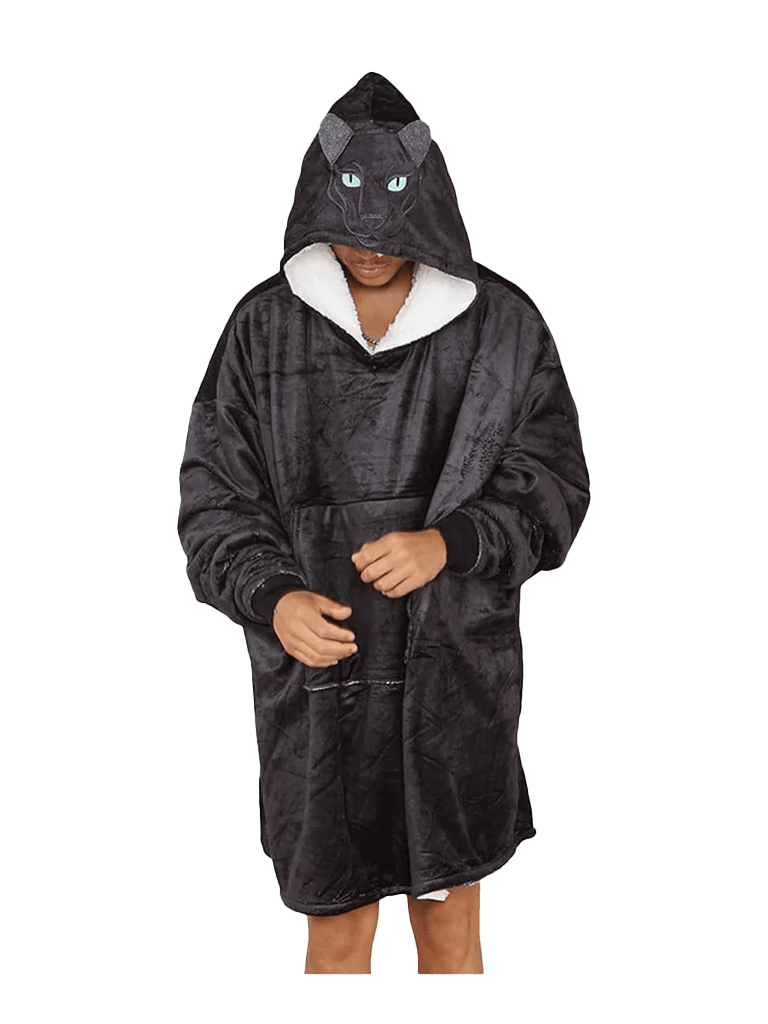 Adult Animal Face Hoodie Blanket - thefancydress.co.uk