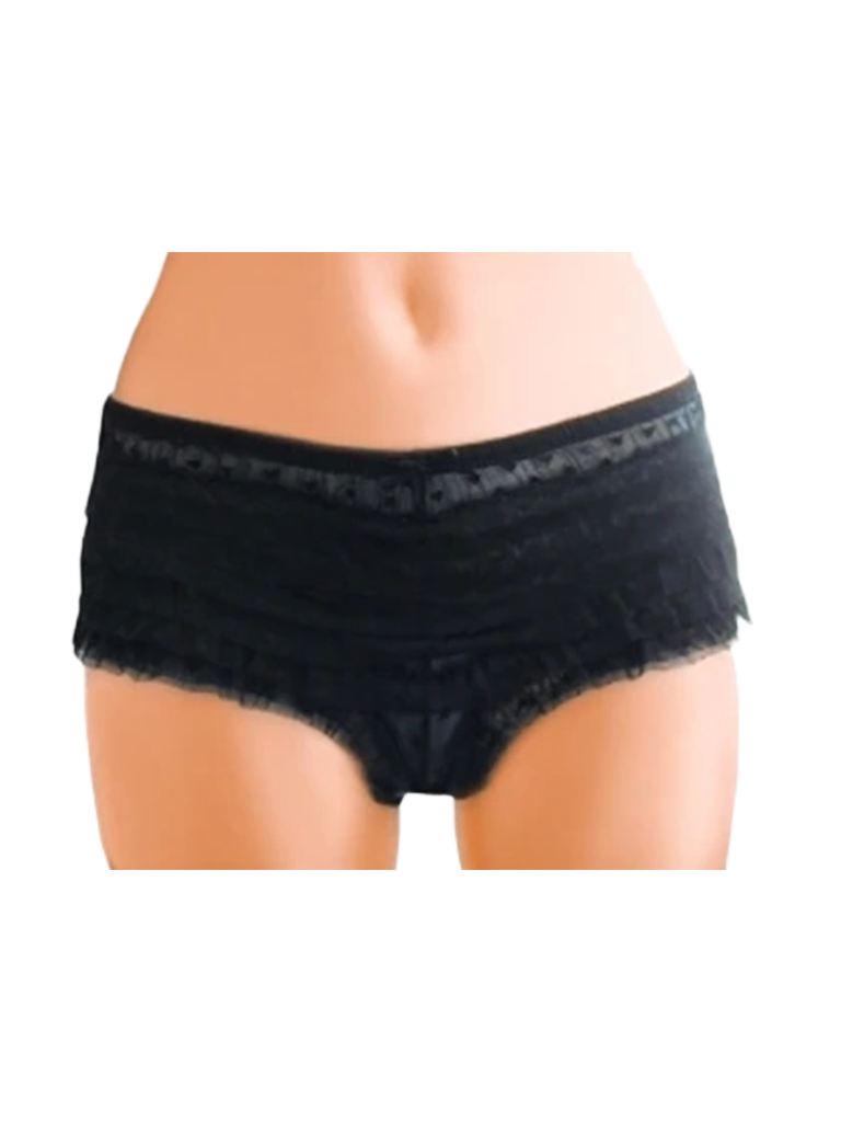 Black Ruffle Knickers