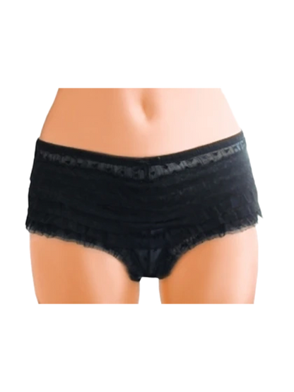 Black Ruffle Knickers