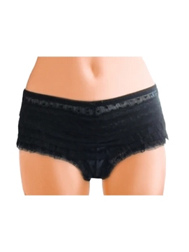 Black Ruffle Knickers
