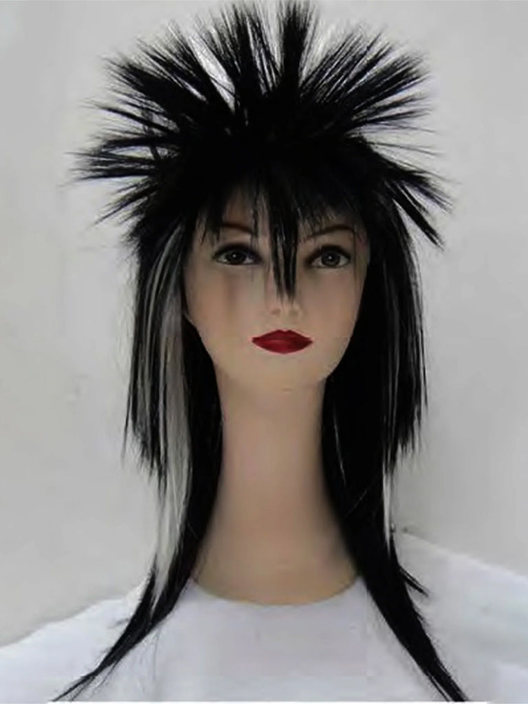 Black White Rock Wig
