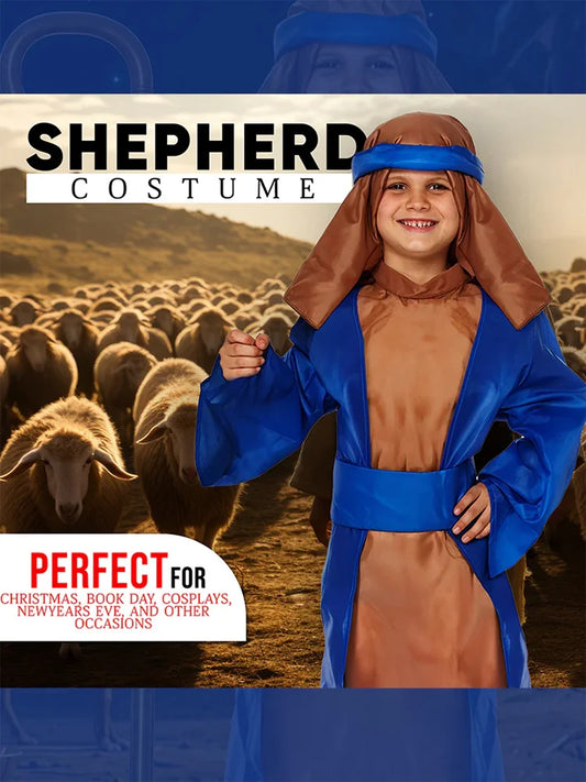 Boys Fancy Dress Blue Shepherd Costume