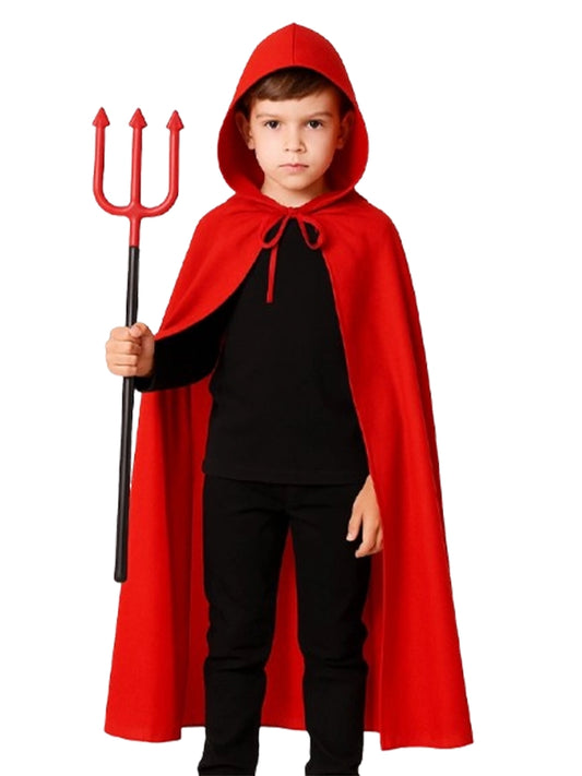 Boy’s Red Devil Cape & Fork Set