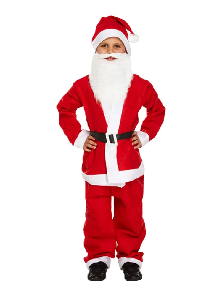 Boy's Santa 5 Pcs Costume