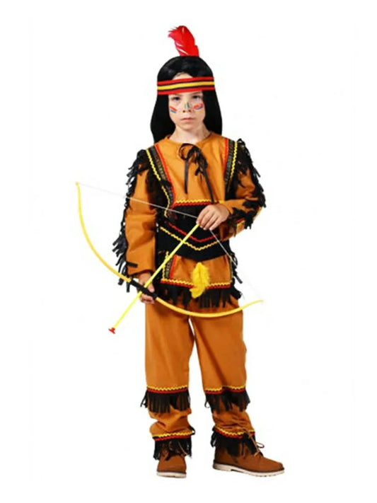 Boys Indian Wild West Tribal Warrior Cosplay Costume Set