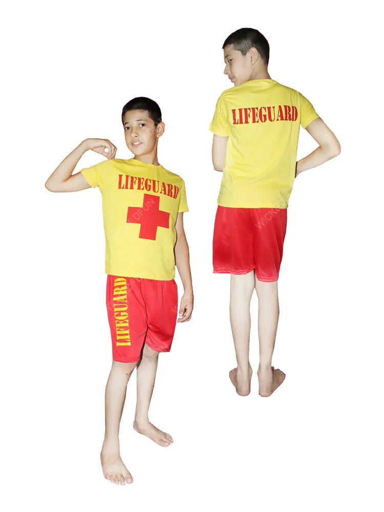 Boys Life Guard Costume back