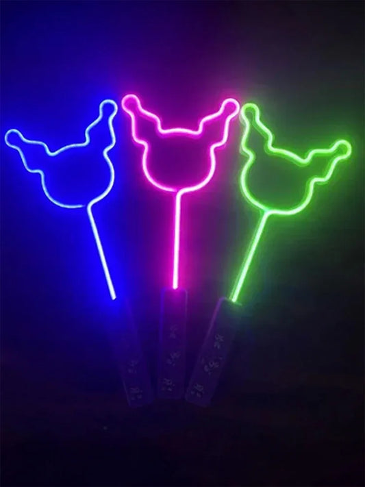 Bull Shape Light Up Wand (Random Color) pack of three
