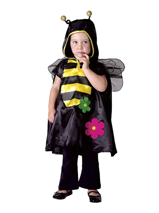 Busy Bee Toddler Fancy Dress Hooded cape Costume With Wings