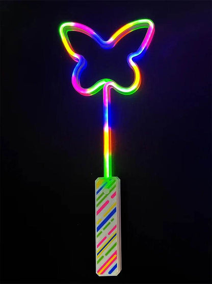 Butterfly Shape Light Up Wand ( Multicolour ) - thefancydress.co.uk
