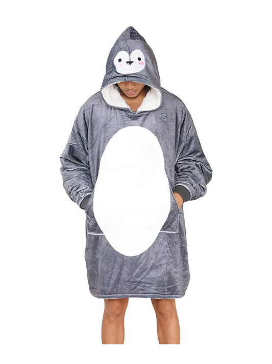 Charcoal Penguin Hoodie