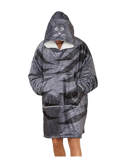 Charcoal Tiger Hoodie