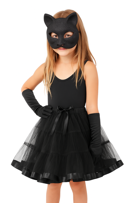 Halloween 2Pcs Night Cat Costume