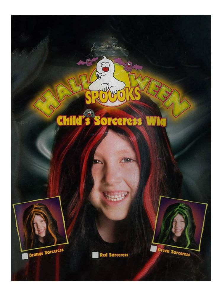 Child Red Sorceress Wig - thefancydress.co.uk