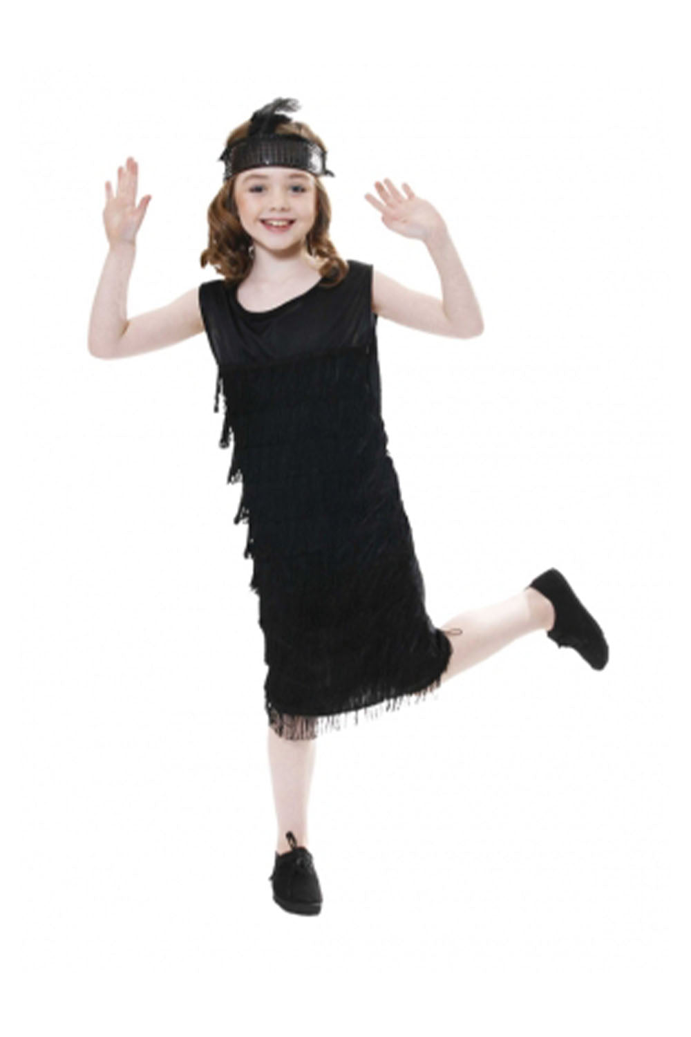 Girls 20's Flapper Tassle Dress