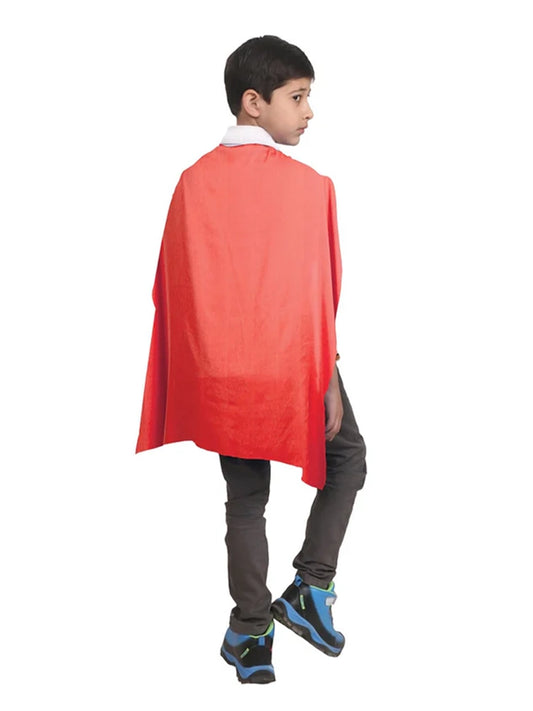 Children Deluxe Satin Cape red