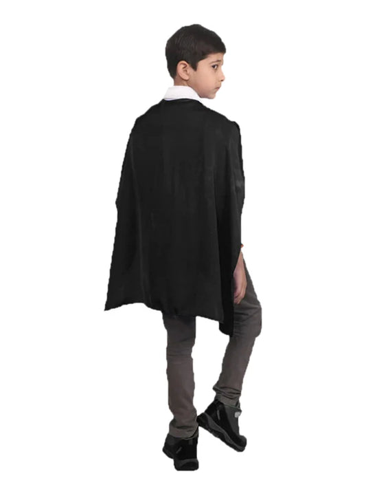 Children Deluxe Satin Cape black