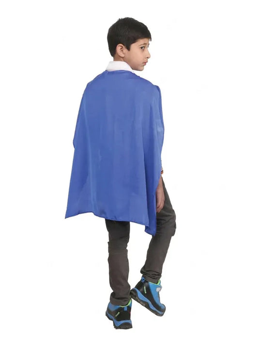 Children Deluxe Satin Cape blue