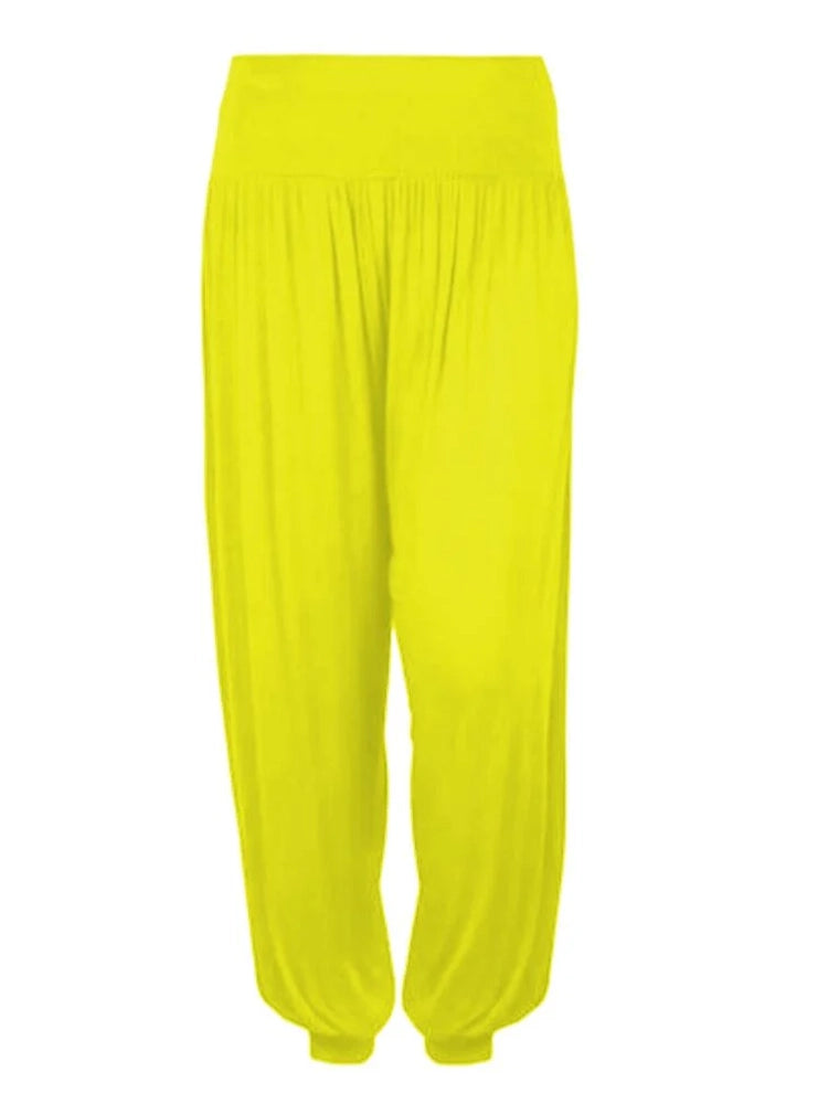 Children Full Length Leggings Trousers yellow