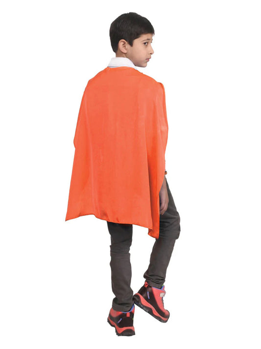Children Deluxe Satin Cape Orange