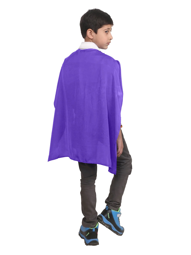 Children Deluxe Satin Cape Purple