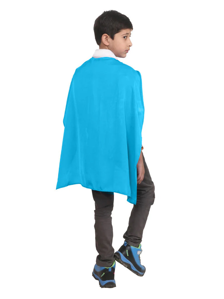 Children Deluxe Satin Cape Turquoise