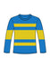 Children's Blue and Yellow Striped Top Long Sleeve T-shirt