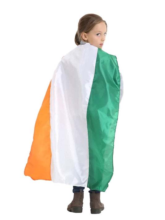 Children's Irish St. Patrick's Day Flag Satin Cape