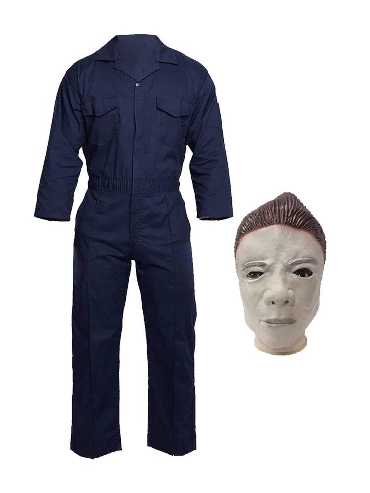 Childrens Michael Myers Coveralls Costume Set - thefancydress.co.uk