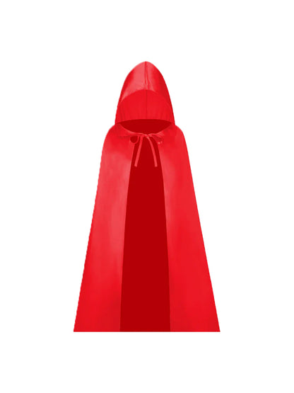 Childrens Hooded Satin Cape Dresses