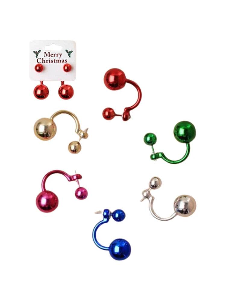 Christmas Assorted Bauble Earrings - thefancydress.co.uk