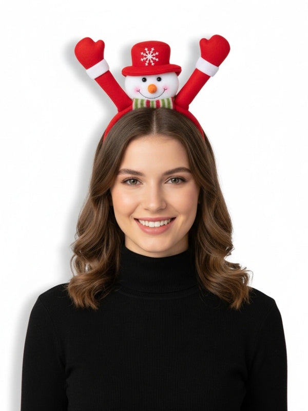 Christmas Snowman Alice Band