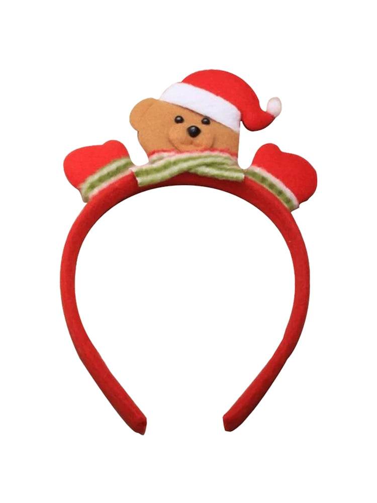 Christmas Teddy Bear Alice Band - thefancydress.co.uk