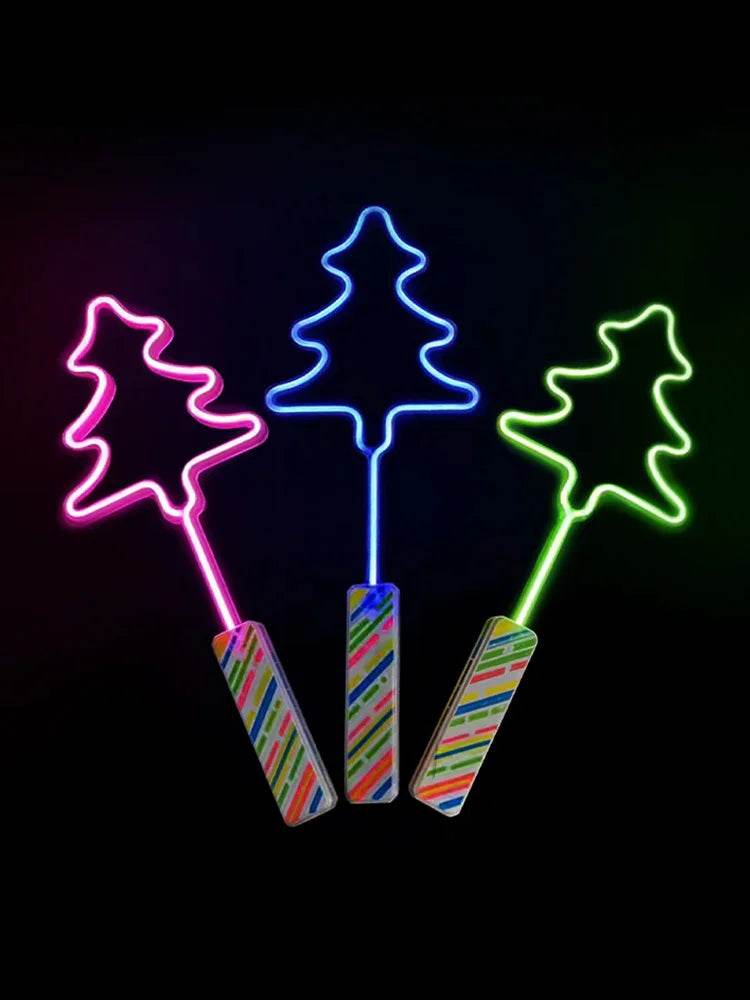 Christmas Tree Light Up Wand (Random Color) - thefancydress.co.uk