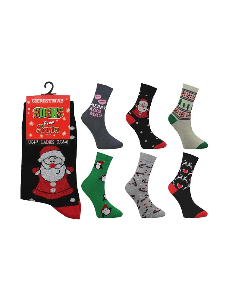Christmas Socks (Pack of 6)