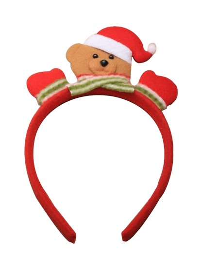 Christmas Teddy Bear Alice Band -1
