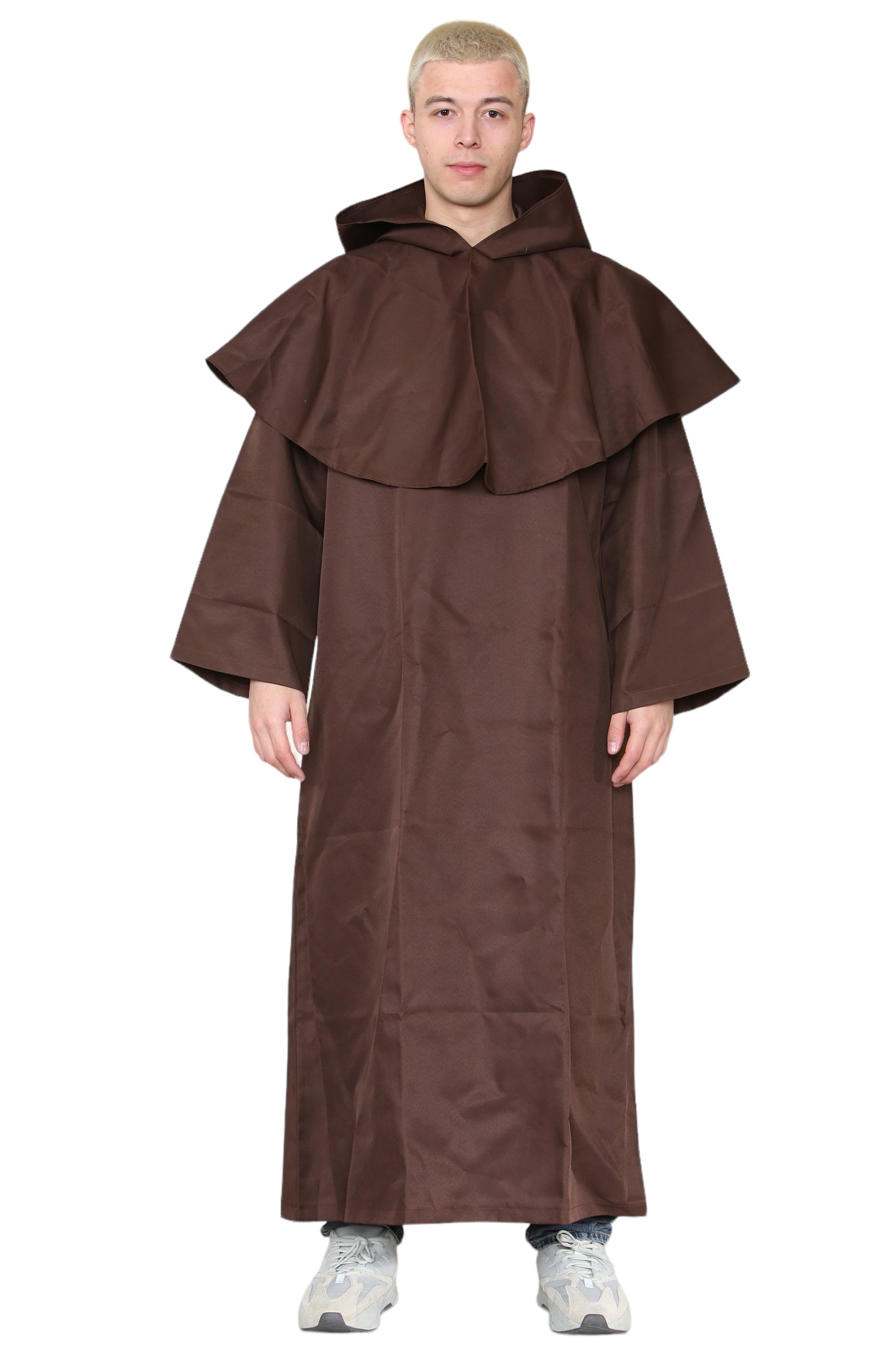 Adult Medieval & Tunic Hooded Monk Robe Party Cosplay Costume