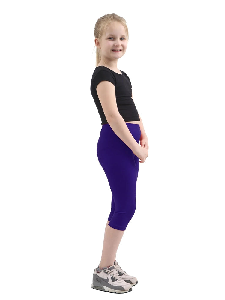Cotton Leggings 3/4 Length navy